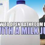 How To Open A Bathroom Door With A Milk Jug | Mr. Locksmith Victoria