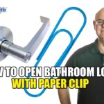 How To Open Bathroom Lock With Paper Clip | Mr. Locksmith Victoria